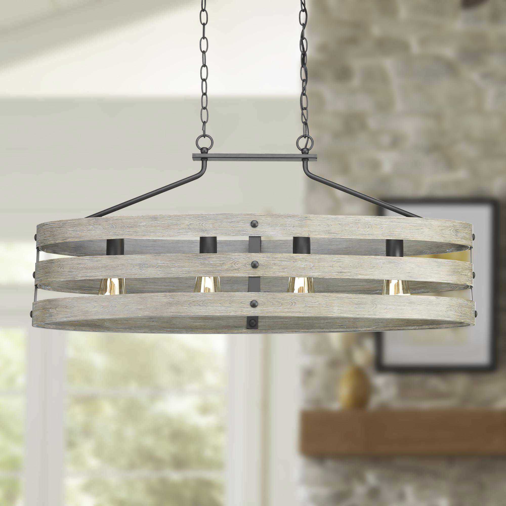 Gulliver 4 Light 39 inch Graphite Linear Chandelier Ceiling Light